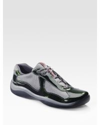 prada americas cup suede sneaker