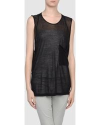 Jen Kao Sleeveless Tshirt - Lyst