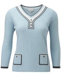 Cc Intarsia Pocket Button Trim Jumper - Lyst