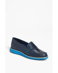 cole haan lunargrand blue suede