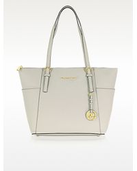 michael kors jet set tote white