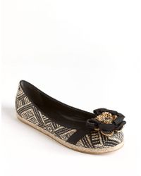 Vera Wang Lavender Eri Woven Ballet Flats - Lyst