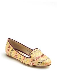 Vera Wang Lavender Hurley Raffia Flats - Lyst