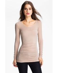 Trouvé Hinge Ruched Long Sleeve Tee - Lyst