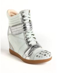 Boutique 9 Nevan Leather Wedge Sneakers - Lyst