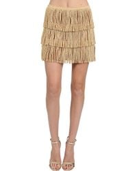 Thayer Fringe Mini Skirt - Lyst