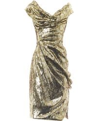 Vivienne Westwood Gold Label Sequin Squiggle-Print Fitted Dress - Lyst