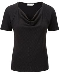 Cc Black Heat Seal Jersey Top - Lyst