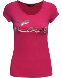 Jane Norman Sequin Love Tee - Lyst