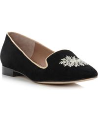 Pied A Terre Gurleen Embroided Slipper Loafer Shoes - Lyst