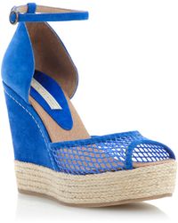 Pied A Terre Lotter Mesh Wedge Sandals - Lyst