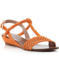 Pied A Terre Liddy Laser Cut Sandals - Lyst