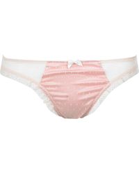 Therapy Allura Spot Mesh Thong - Lyst