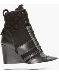 chloe leather sneakers