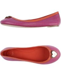 tory burch purple ballet flats