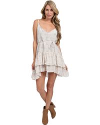 Thayer Tiered Mini Dress - Lyst
