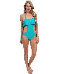 Thayer Ruffle One Piece - Lyst
