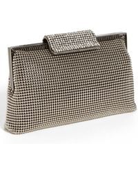Whiting & Davis Crystal Frame Clutch - Lyst