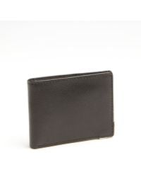 Joseph Abboud Black Leather Bi-Fold Wallet - Lyst