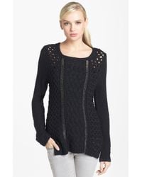 Trouvé Chain Detail Mix Knit Sweater - Lyst