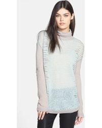 Trouvé Trouvé Turtleneck Mixed Knit Sweater - Lyst