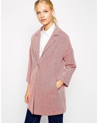 Helene Berman One Button Swing Coat - Lyst