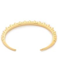Pamela Love Thin Tribal Spike Cuff Bracelet - Gold - Lyst