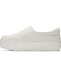 Opening Ceremony White Slip_On Platform Sneakers - Lyst