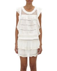 Etoile Isabel Marant Ruffled Clara Top - Lyst