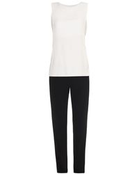 A.L.C. Landon Bi-Colour Crepe Jumpsuit - Lyst