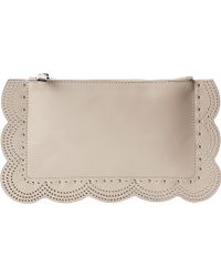 BCBGMAXAZRIA Scalloped Zip Top Clutch - Lyst