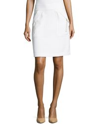 Diane von Furstenberg Zipper Pocket Pencil Skirt - Lyst