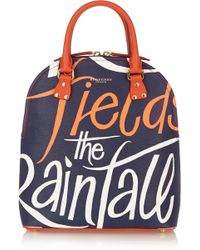 Burberry Prorsum Printed Textured-Leather Tote - Lyst