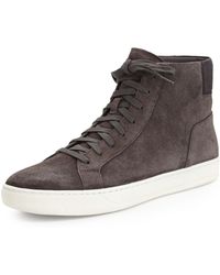 Vince Nubuck High-Top Sneaker - Lyst
