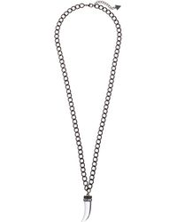 Guess Horn Pendant Necklace - Lyst
