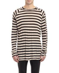 Haider Ackermann Stripe Long-Sleeve T-Shirt - Lyst