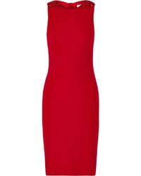 Badgley Mischka Cutout-Back Beaded Jersey Dress - Lyst