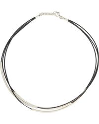 Isabel Marant Leather Triple-Strand Necklace - Lyst