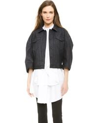 Viktor & Rolf Stretch Denim Jacket - Blue - Lyst