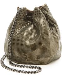 Whiting & Davis Soft Metal Bucket Bag - Antique Gold - Lyst