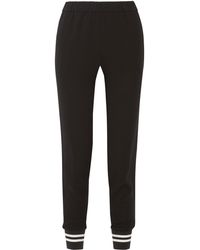 Tibi Bibelot Crepe Track Pants - Lyst