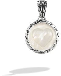 John Hardy Round Charm Pendant / Enhancer - Lyst