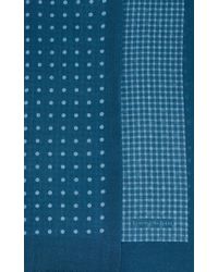 Ermenegildo Zegna Reversible Plaid & Polka-Dot Scarf - Lyst
