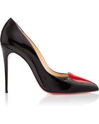 Christian Louboutin Cora Heart 100 Patent Leather Pumps - Lyst