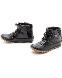 Sorel Out'N About Glow Booties - Black - Lyst