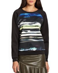 Sachin & Babi Aurora Borealis Neoprene Sweatshirt - Lyst