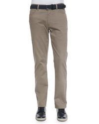 Ermenegildo Zegna Five-Pocket Stretch-Cotton Pants - Lyst