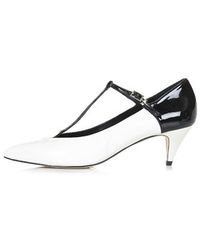 Topshop Japan Patent T-Bar Mid-Heels - Lyst