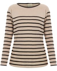 Forte Forte Velvet Stripe Top - Lyst