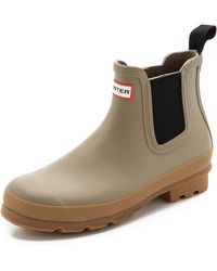 Hunter Original Two Tone Chelsea Boots - Lyst